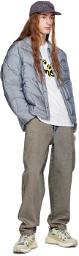 Dime Gray Wave Puffer Jacket