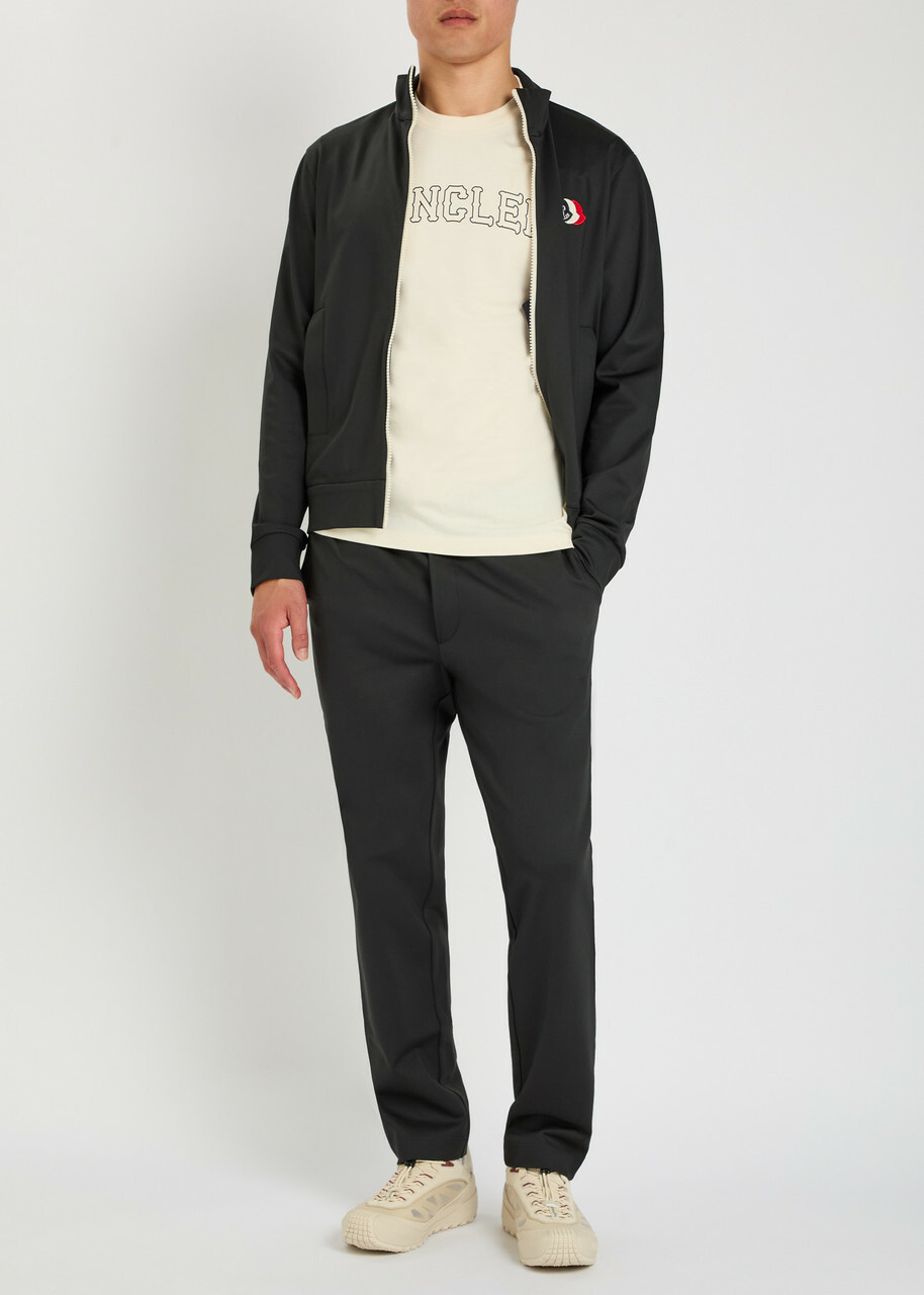 Moncler Logo-appliquéd Jersey Sweatpants Dark Blue
