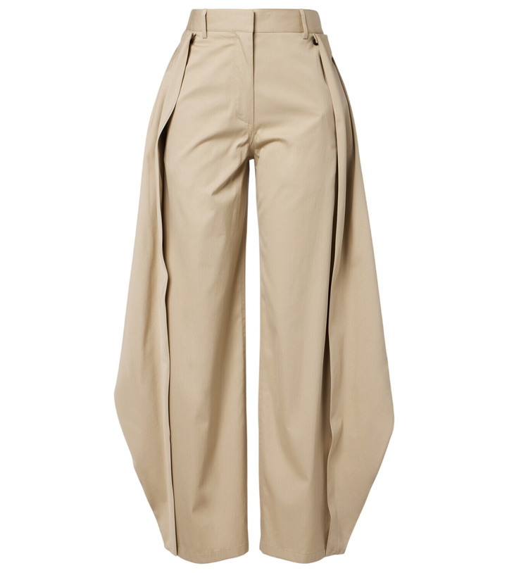 Photo: Loewe Cotton and silk gabardine wide-leg pants