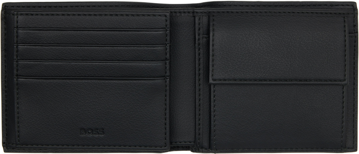 BOSS Black Trifold Wallet