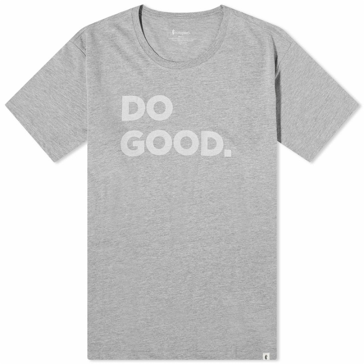 Photo: Cotopaxi Men's Do Good Organic T-Shirt in Heather Grey