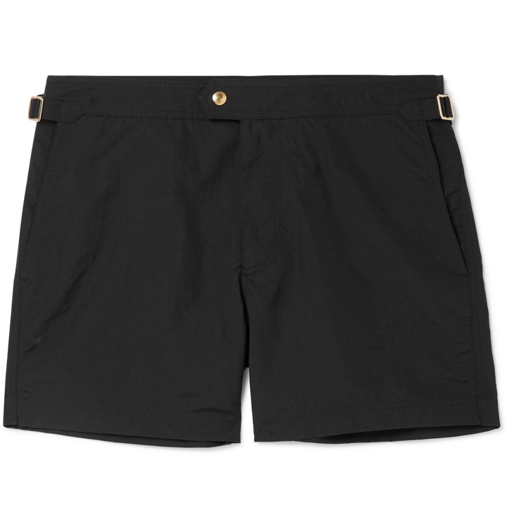 Photo: TOM FORD - Slim-Fit Short-Length Swim Shorts - Black