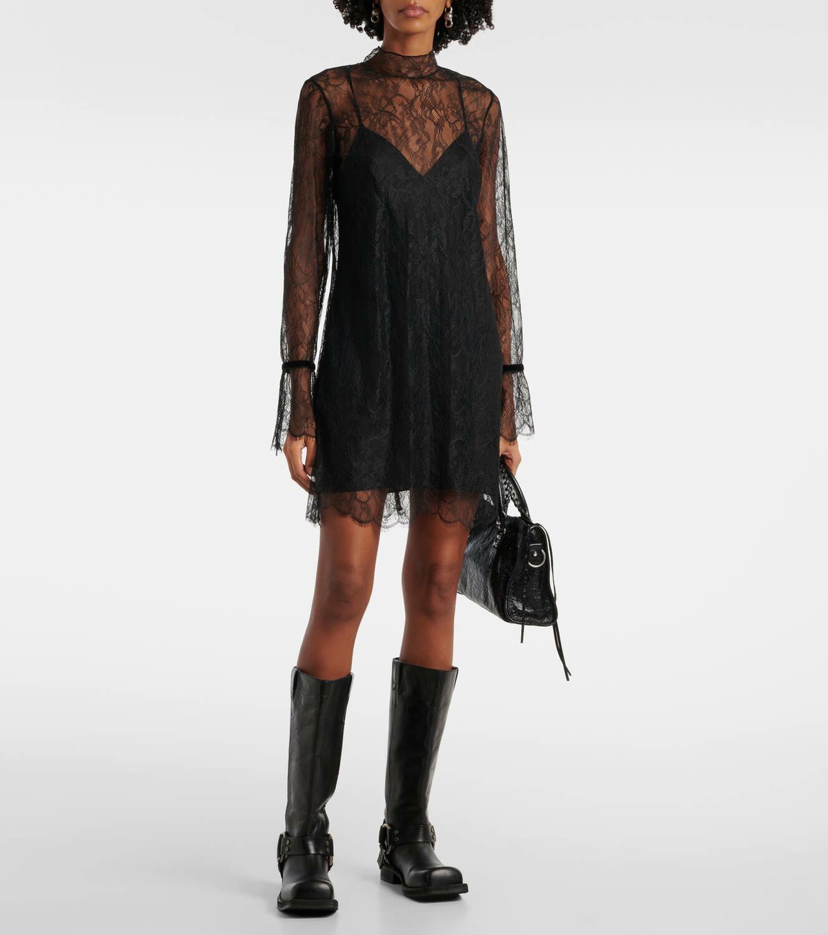 Frame Lace shift dress Frame Denim