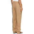 rag & bone Tan Atlas Linen Lounge Pants