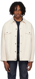 A.P.C. Beige Elvis Denim Jacket