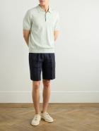 Boglioli - Straight-Leg Linen Shorts - Blue