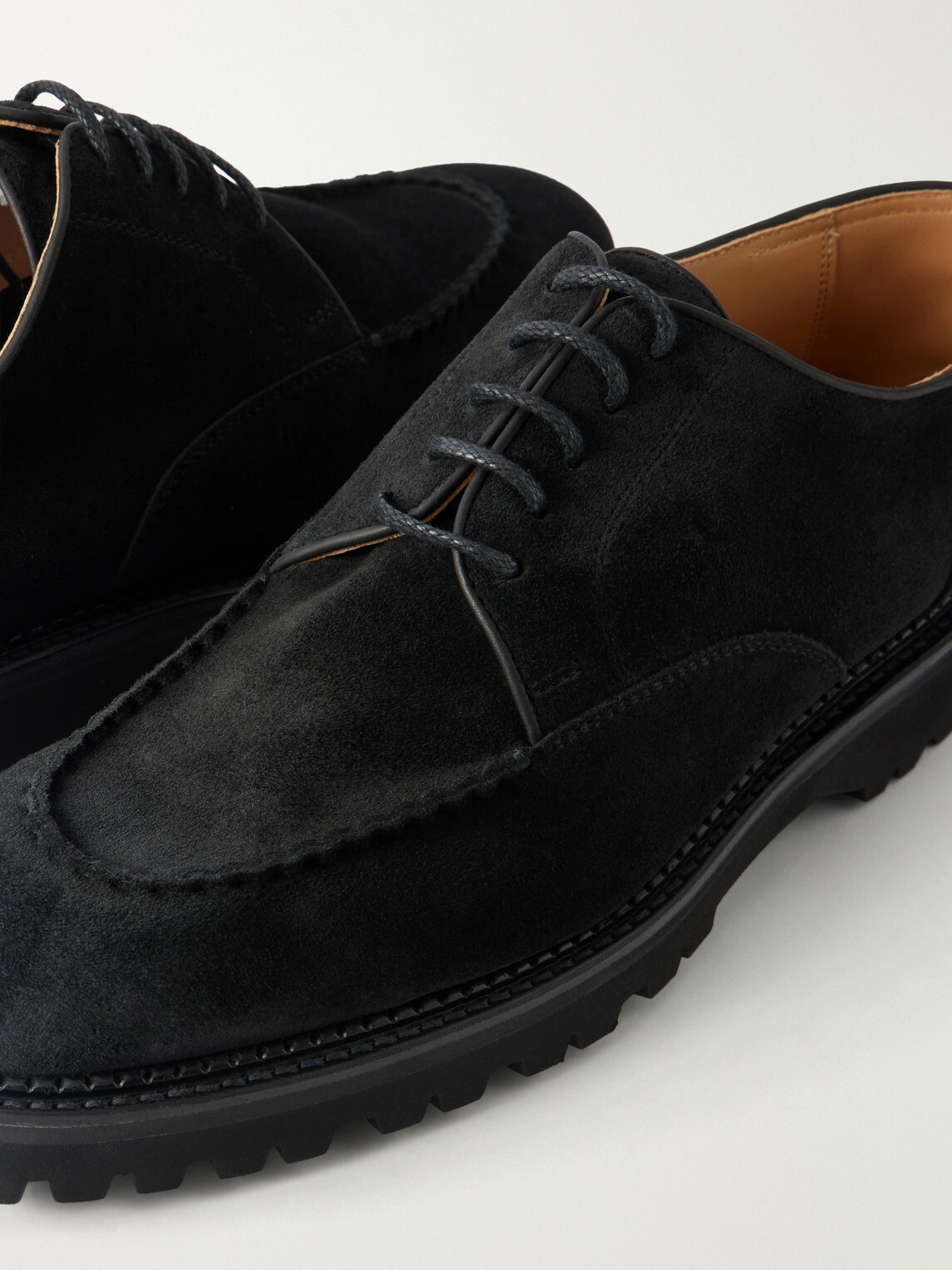 John Lobb - Land Suede Derby Shoes - Black
