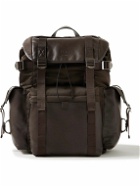 Tod's - Leather-Trimmed Nylon Backpack