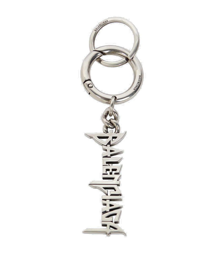 Photo: Balenciaga Typo logo keychain