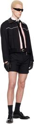 Ernest W. Baker Black Western Harrington Jacket