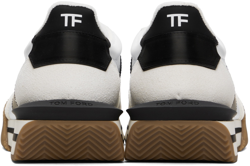 スニーカー TOM FORD WHITE AND BLACK LEATHER JAMES SNEAKERS TOM FORD James low-top Sneakers | White | FARFETCH