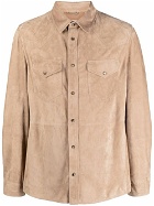 BRUNELLO CUCINELLI - Suede Leather Shirt