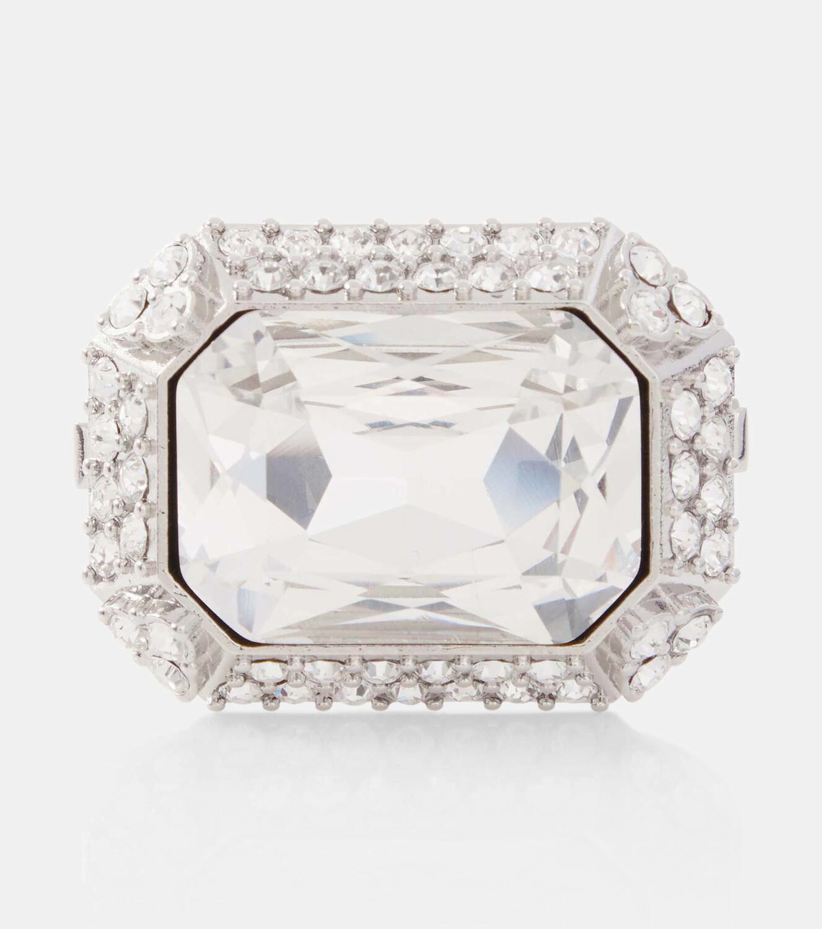 【Saint Laurent】 Embellished ring Saint Laurent Crystal-embellished ring Saint Laurent