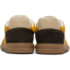 Versace Yellow Greca Court Nappa & Suede Sneakers