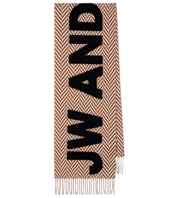 Photo: JW Anderson Logo wool and alpaca-blend scarf
