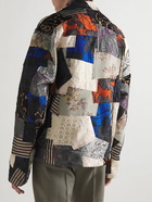 Acne Studios - Patchwork Embroidered Metallic Jacquard Jacket - Blue