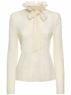 PHILOSOPHY DI LORENZO SERAFINI Ruffled Lace Blouse