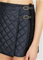 Quilted Mini Skirt in Black