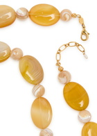 Anni LU Desert Dreamer 18kt Gold-plated Beaded Necklace - Orange - One Size