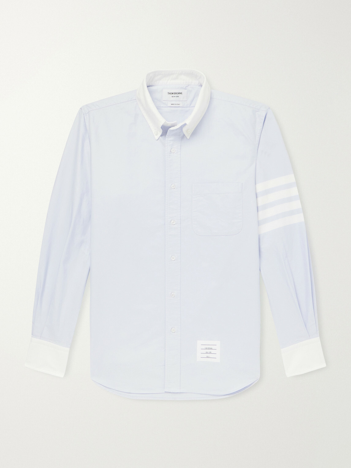 Thom Browne - Striped Cotton Shirt - Blue