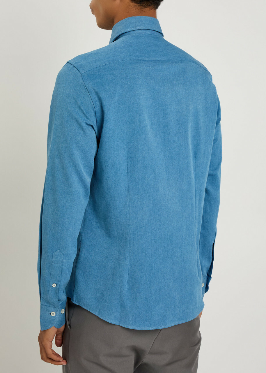 Aurélien Chambray Shirt Mid Blu
