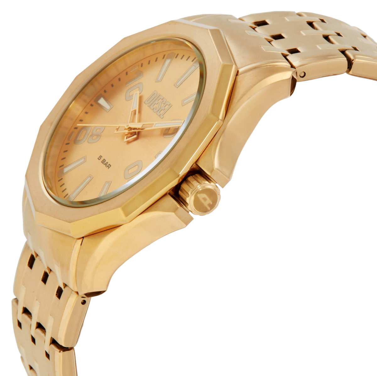 Diesel Stinger Quartz Gold Dial Mens Watch DZ2239