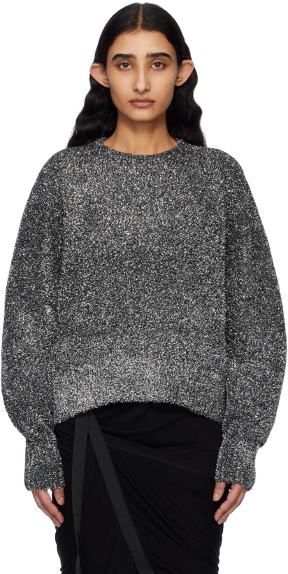 Photo: Helmut Lang Silver Apex Lurex Crew Sweater