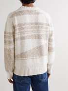 NN07 - Vinny Intarsia Cotton-Blend Sweater - Neutrals