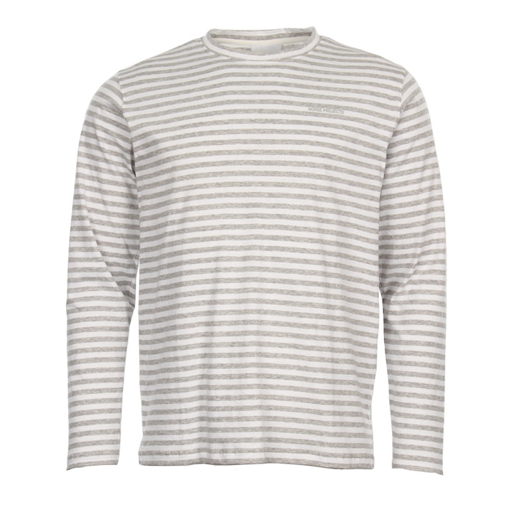 Photo: Long Sleeve Stripe T-Shirt - Grey