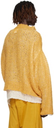 AIREI Yellow Double Layer Sweater