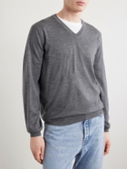 Brunello Cucinelli - Wool and Cashmere-Blend Sweater - Gray