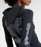 Balenciaga SNBN cotton-blend jersey top