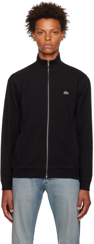 Photo: Lacoste Black Classic Zip Jacket