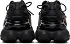 BALMAIN Black Leather Unicorn Low-Top Sneakers