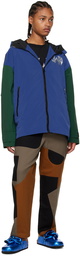 JW Anderson Blue & Green Colorblock Jacket