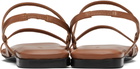 ANINE BING Brown Hilda Flat Sandals