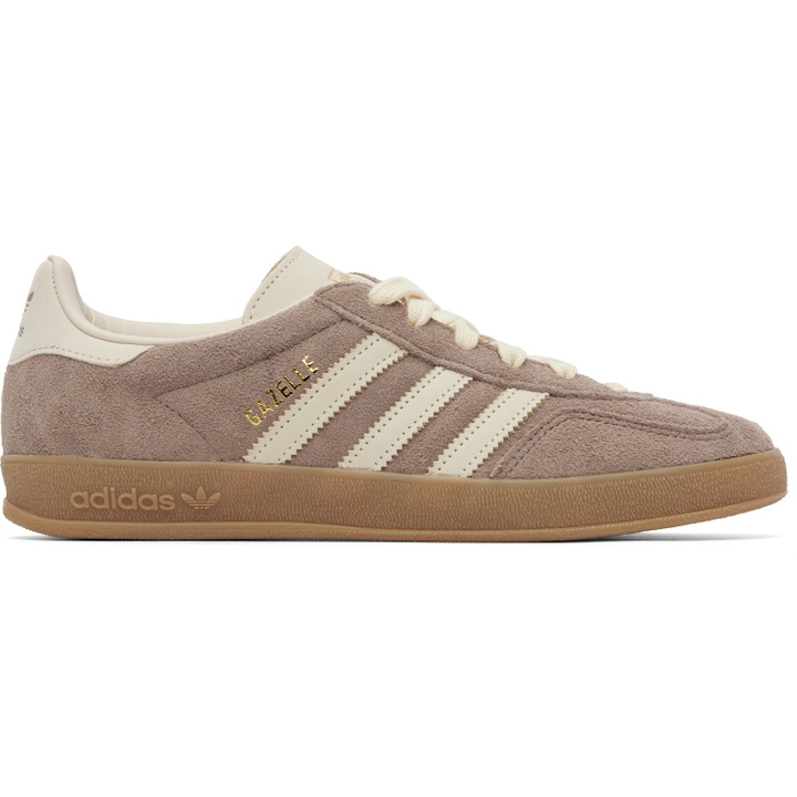 Photo: adidas Originals Brown Gazelle Indoor Sneakers