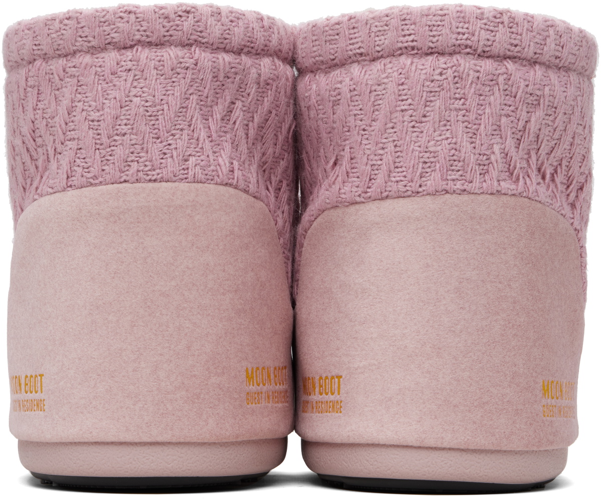 Guest in Residence Pink Moon Boot Edition Icon Low No Lace Knit Boots