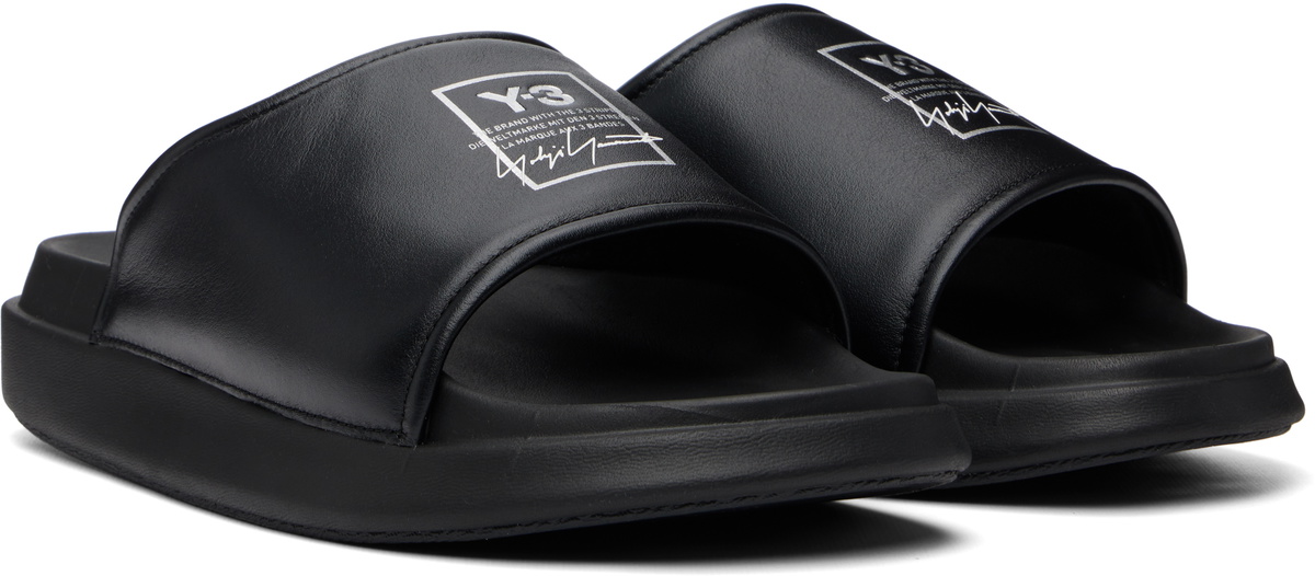 Y-3 Black Y-3 Slides