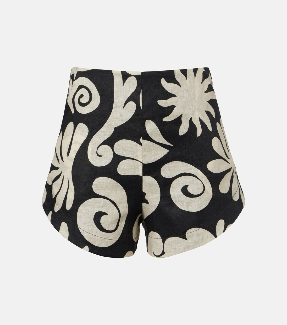 Cala de la Cruz Bahamas printed linen shorts
