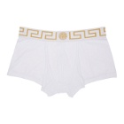 Versace Underwear Two-Pack White Medusa Low-Rise Boxer Briefs