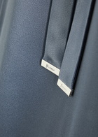 Herno Wrap-effect Satin Trousers Blue