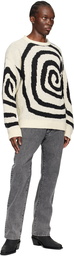 FORMA Off-White Spiral Sweater