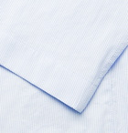 Hugo Boss - Unstructured Pinstriped Cotton-Seersucker Blazer - Blue