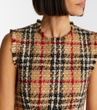 Burberry Burberry Check bouclé minidress