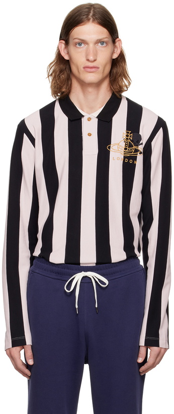 Photo: Vivienne Westwood Black & White Classic Long Sleeve Polo