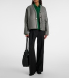 Loewe Pebble shearling-lined leather jacket