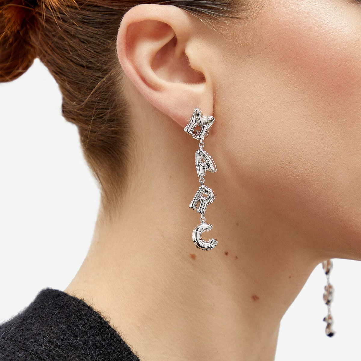 Marc Jacobs Monogram chain-link earrings, Silver