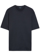 Herno Fine Cotton-knit T-shirt Navy