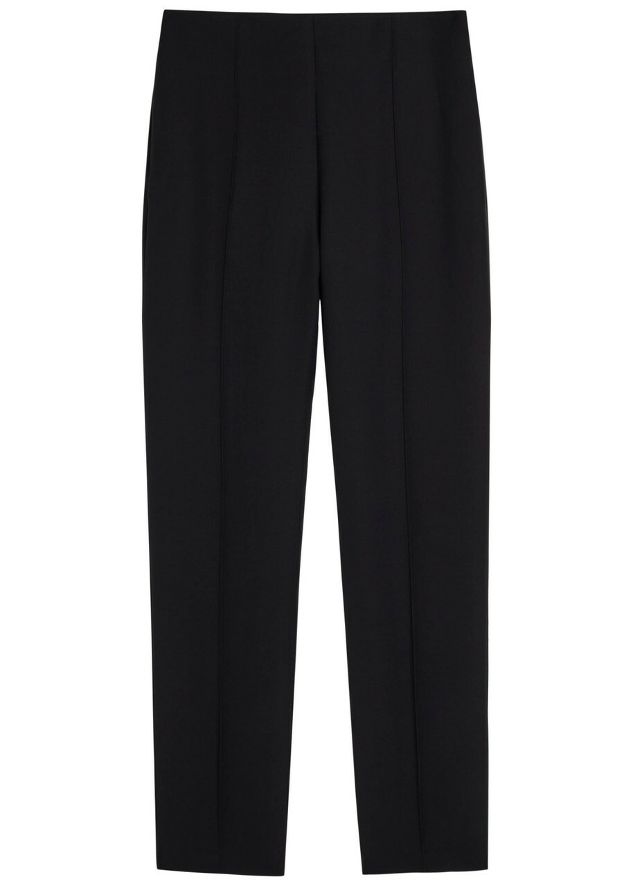 Roland Mouret Pintuck Crepe Trousers Black